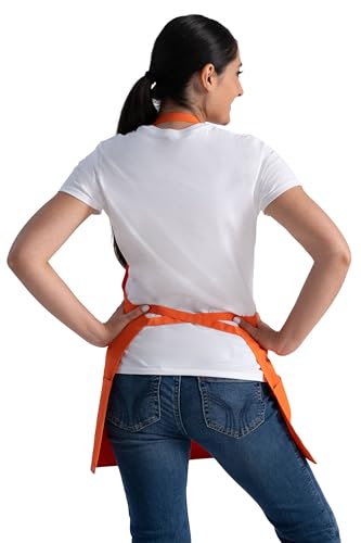Chef Works Unisex Three Pocket Apron - color: Tangerine
