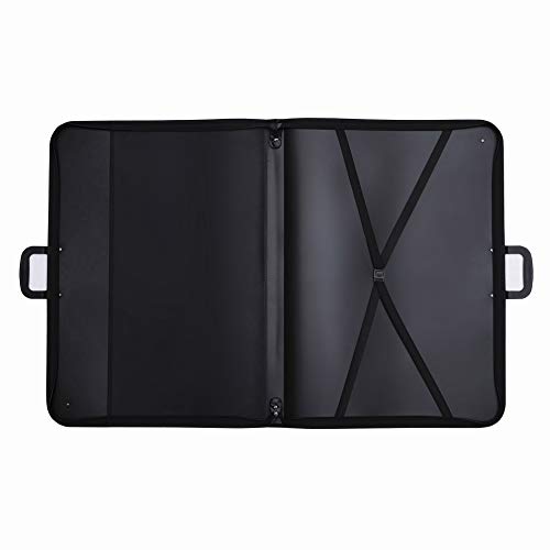 Professional Art Portfolio Case - 24 x 36 Inches - Light Weight & Durable - Shoulder Strap & Handle Options - Three Inside Pockets - Water Resistant - Documents Posters Monitors