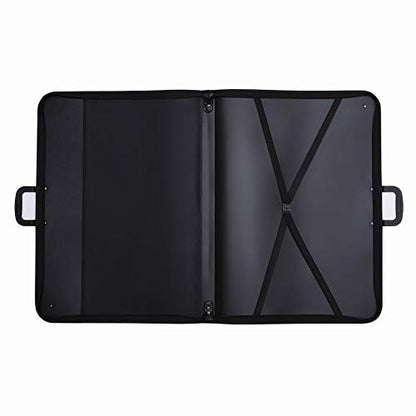 Professional Art Portfolio Case - 24 x 36 Inches - Light Weight & Durable - Shoulder Strap & Handle Options - Three Inside Pockets - Water Resistant - Documents Posters Monitors