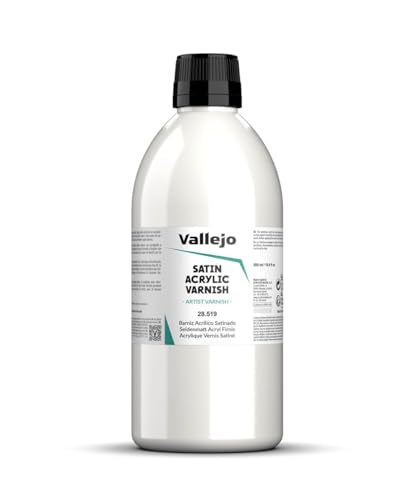 Vallejo Model Color 500 ml Satin Liquid Varnish, 28519 - style: Single