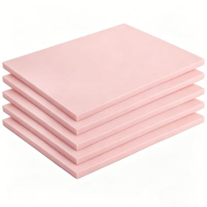Tosnail 5 Pack Rubber Linoleum Carving Blocks, 6" x 8" Linocut Block for Stamp Making, Printmaking, Engraving, Art and Craft Projects