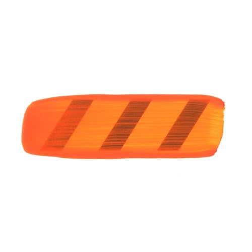 GOLDEN Heavy Body Acrylics, Fluorescent Orange, 4 fl. oz. Jar, Professional Acrylic Paint, Transparent