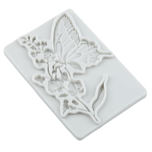 Butterfly Silicone Mold Flower and Butterfly Polymer Clay Molds - color: Style E