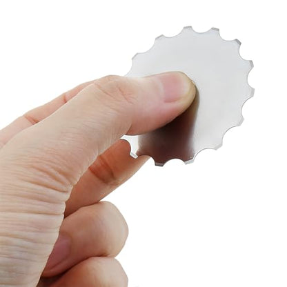 ZZHXSM 2-Pack 45mm Perforated Rotary Replacement Blades for Hook Scissors, Craft Sewing Leather Paper Card Cutting