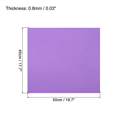 MECCANIXITY EVA Foam Sheets Dark Purple 19.7 Inch x 17.7 Inch 0.8mm Thick Crafts Foam Sheets for Costumes, Arts and Crafts Projects Pack of 5 - color: Dark Purple, size: 19.7 x 17.7 x 0.03 in