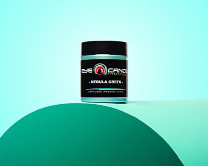 Eye Candy Premium Green Mica Powder Pigments | Multipurpose DIY Arts and Crafts Additive | Acrylic, Woodworking, Bath Bombs, Resin, Epoxy, Soap, Fishing Lures (Nebula Green) - color: Nebula Green