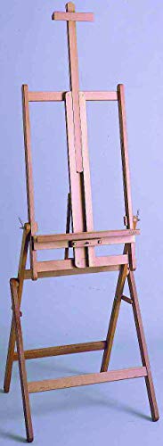 Mabef M33 Studio Easel, Oiled Beech Wood Adjustable Indoor Easel Convertible to Painting Table, Supports Oil, Acrylic, Watercolour, Pastel - style: Adjustable,Compact