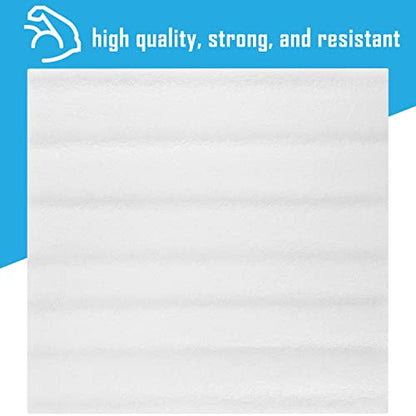 100 Pack Foam Sheets, DAT 12" x 12", 1/16" Thickness, Foam Wrap Cushioning Material, Moving Supplies for Packing Storage and Shipping - size: 100 pack 1/16"