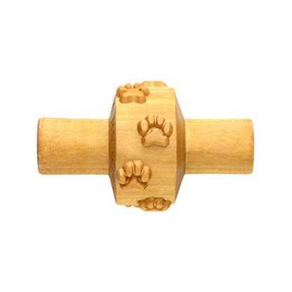 MKM Pottery Tools Wood Small Handle Rollers for Clay (RS-029 Dog Prints) - size: RS-029 Dog Prints