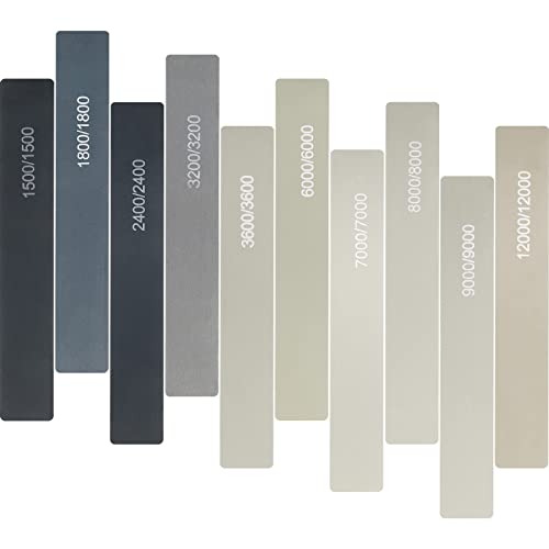Honoson 10 Pcs Sanding Sticks for Plastic Models, High Grits, Classic Style - style: Classic Style