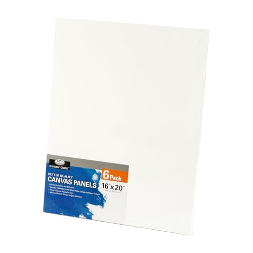 Essentials Premium Multimedia Canvas Panel, 16" x 20", 6 Pack