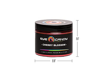 Eye Candy Pigments Premium Red Mica Powder - Cherry Blossom (50gr) - for Epoxy, Resin, Soap, Paint, Woodworking, Acrylic Pouring, Bath Bombs, Fishing Lures - DIY Arts and Crafts Additive - color: Cherry Blossom
