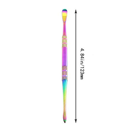 Maxmoral Rainbow Wax Carving Tool Stainless Steel Sculpting Modeling Tool - color: Rainbow