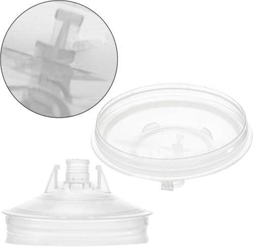 Yesland Disposable Paint Sprayer Mixing Gun Cup Liners and Lid System for Automotive Paint Gun, 20 Pack Paint Cups 20 Ounce (600ml) Kit, 20 Lids with Strainer, 8 Plugs, 1 Hard Cup with Retainer Ring