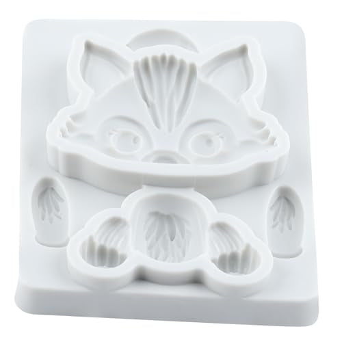 Wolf Polymer Clay Molds Wolf Woodland Animal Silicone Mold - color: Style K