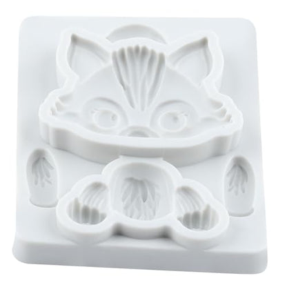 Wolf Polymer Clay Molds Wolf Woodland Animal Silicone Mold - color: Style K