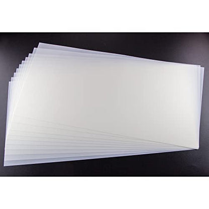 10PCS 10mil Blank Mylar Stencil Sheets,12X24 inch Milky Translucent PET Blank Stencils Sheets,Template Material for Cutting Machines, Laser Cutting, Food-Safe Craft Plastic - size: 10mil, 12" x 24”, 10 Pack