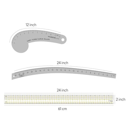 KEARING Imperial Fashion Designer's Ruler Kit for Pattern Making Sewing - style: Pattern Kit