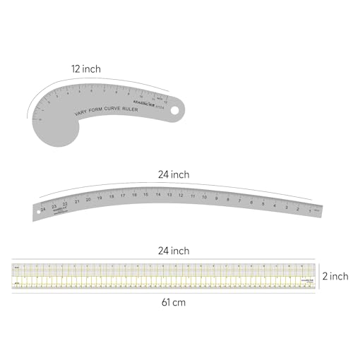 KEARING Imperial Fashion Designer's Ruler Kit for Pattern Making Sewing - style: Pattern Kit