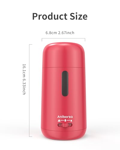 Rechargeable Electric Pencil Sharpener, Auto in & Out, Red | Adjustable Sharpness, Easy to Clean, Fast Sharpening, for 6-8mm Pencils Students, Teachers, Artist, Classroom, School, Office - color: Rose Red
