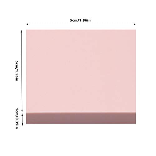 8 Pcs 2"x2" Pink Rubber Carving Blocks for Stamp Soft Rubber Crafts, Soft and Easy to Carve (Square) - size: Square