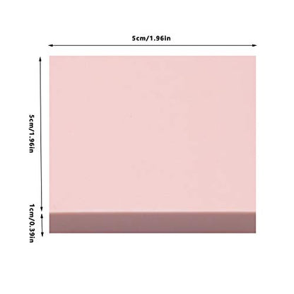 8 Pcs 2"x2" Pink Rubber Carving Blocks for Stamp Soft Rubber Crafts, Soft and Easy to Carve (Square) - size: Square
