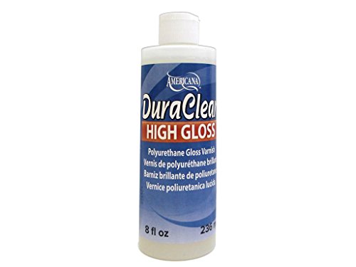 Decoart Americana Duraclear Varnish 8oz High Gloss - color: Blue High Gloss, size: 8 fluid ounces