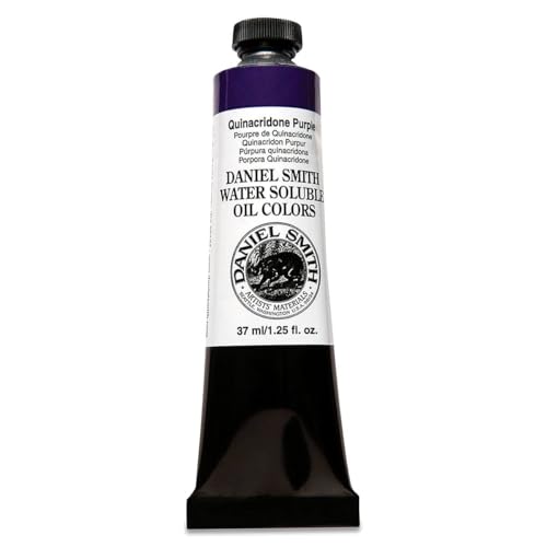 DANIEL SMITH Water Soluble Oil Color Paint, 37ml Tube, Quinacridone Purple, 284390017 - color: Quinacridone Purple