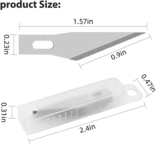 DIYSELF 23 Pack Exacto Knife Set, Hobby Knife Kit for Art, Scrapbooking | Exacto Knife Set with 20 Hobby Knife Precision Blades for Art, Scrapbooking, Stencil, 8" x 6" Cutting Mat for Crafts - color: Green