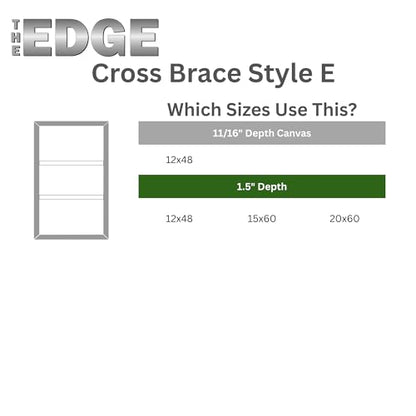 Creative Mark The Edge Deluxe Cotton 1-1/2" Deep Stretched Canvas for Painting, 12x48" Pack of 3, 14oz. Primed Weight, Universal Archival Priming, Medium Tooth, Hand-Stretched Canvas for Painters