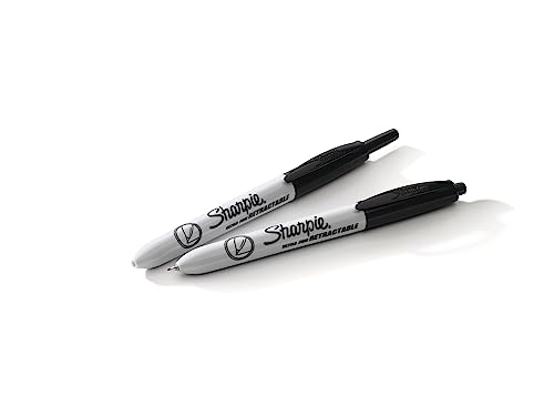 Sharpie Retractable Permanent Markers, Ultra Fine Point, Black, 3 Count - size: 1 Count (Pack of 18)