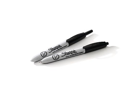 Sharpie Retractable Permanent Markers, Ultra Fine Point, Black, 3 Count - size: 1 Count (Pack of 18)