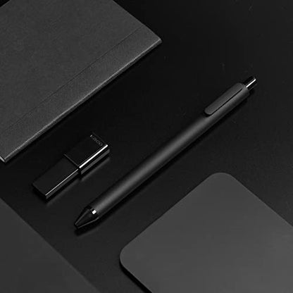 Kaco Gel Pens 0.5 mm Fine Point Black Ink 10PCS, Quick Dry Smooth Writing | Aesthetic School Office Supplies Retractable Pens Low Center of Gravity - color: 0.5mm 10 PCS Black