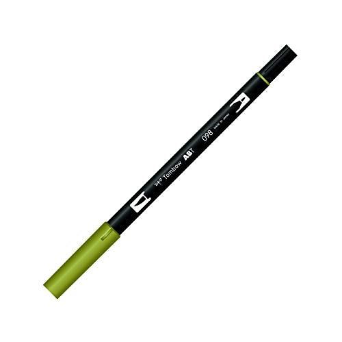 Tombow Dual Brush Pen, ABT, No. 098 (AB-T098) - color: 098 Avocado