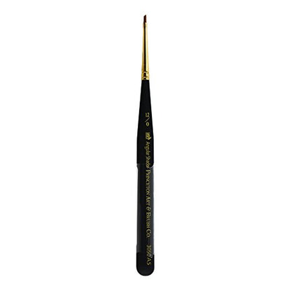 Princeton Mini-Detailer Angle Shader Brush, Synthetic, Short Handle, Size 12/0 inch, 1 Count - color: Black, size: Size 12/0 inch