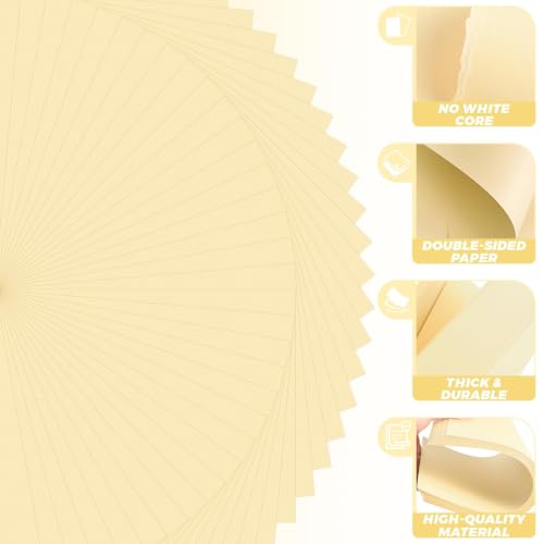 35 Sheets Creamy White Cardstock - 8.5'' x 11'' 77lb/210gsm - color: Creamy White