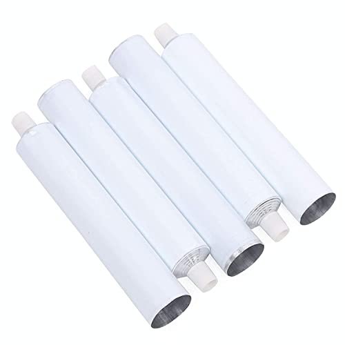 Empty Oil Paint Tubes with Needle Cap (60ml, 10 Pack), Unsealed Aluminum Tube for Storing Paints Acrylics, Gouaches, Watercolors, Oils and Other Kinds of Paints