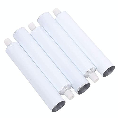 Empty Oil Paint Tubes with Needle Cap (60ml, 10 Pack), Unsealed Aluminum Tube for Storing Paints Acrylics, Gouaches, Watercolors, Oils and Other Kinds of Paints