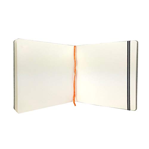 Handbook Watercolor Journal, 8.25 x 8.25 Square, 200 GSM Cold Press Paper, Natural Linen Cover, 60 Pages Art Sketchbook - size: Square, style: 95 lb / 200 gsm
