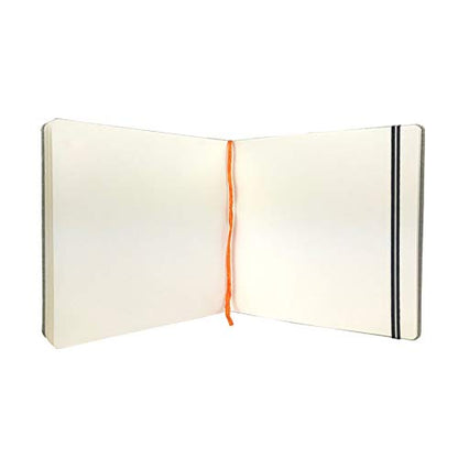 Handbook Watercolor Journal, 8.25 x 8.25 Square, 200 GSM Cold Press Paper, Natural Linen Cover, 60 Pages Art Sketchbook - size: Square, style: 95 lb / 200 gsm