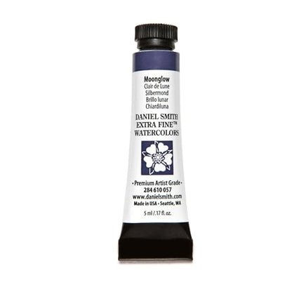 Daniel Smith 284610057 Extra Fine Watercolors Tube, 5ml, Moonglow, 0.17 Fl Oz (Pack of 1) - color: Moonglow