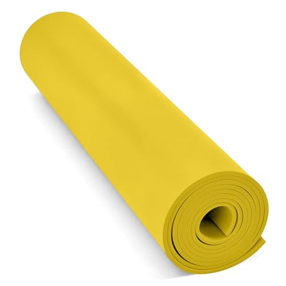 Do²ping Yellow Eva Foam Sheets Roll, 3mm EVA Craft Foam 49''x13.5'' High Density 86kg/m3 for Halloween Cosplay DIY - color: Yellow, size: Thickness 3mm