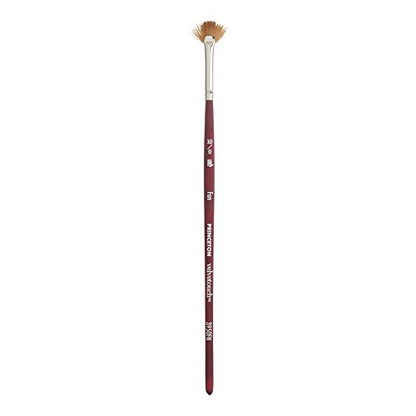 Princeton Velvetouch, Series 3950, Paint Brush for Acrylic, Oil and Watercolor, Fan, 10/0 - size: Size 10/0 inch
