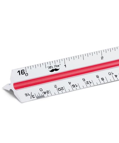 Mr. Pen Architectural Scale Ruler, 12 Inch, Silver - color: Silver, size: 1 Pack