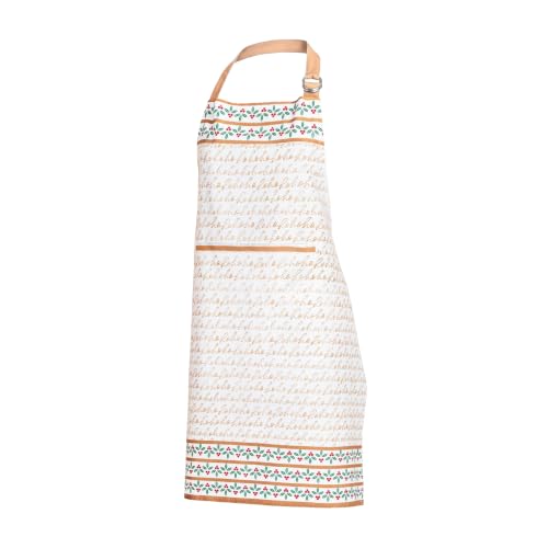 FINGERCRAFT Apron, Dual Pocket, Adjustable Tie, Multipurpose Washable Bib Apron for Home, Kitchen, Chef and Professionals - color: Christmas Cottage
