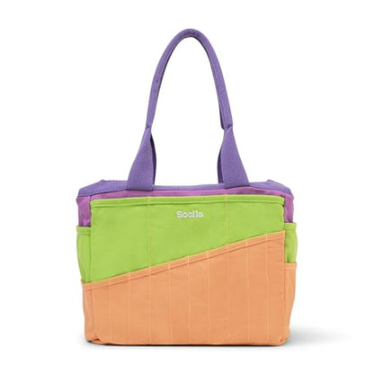 Soolla Studio Bag: Art Supply Storage Organizer & Pottery Tool Bag, Washable Tote, Yarn Bag, Crochet, 30 Pockets, 15+ Colors - color: Sarah Anderson