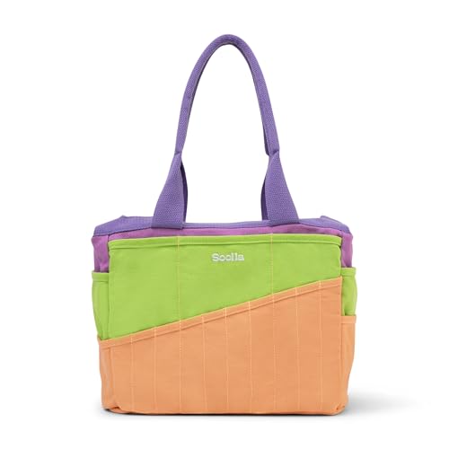 Soolla Studio Bag: Art Supply Storage Organizer & Pottery Tool Bag, Washable Tote, Yarn Bag, Crochet, 30 Pockets, 15+ Colors - color: Sarah Anderson