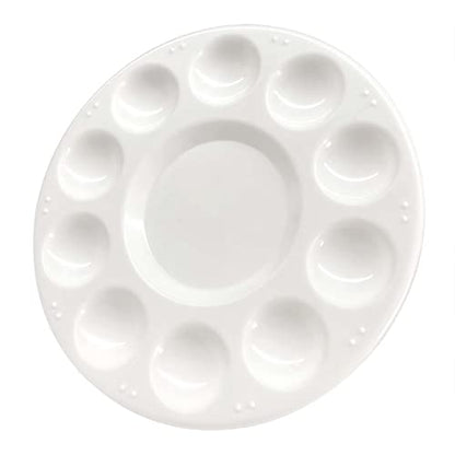 Paint Tray Palette - White Plastic Paint Tray for Kids, Paint Supplies