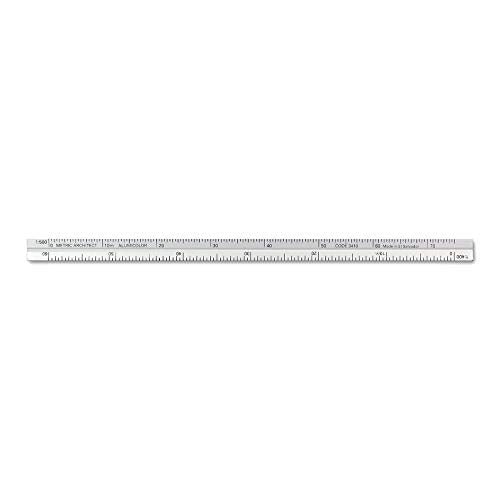 Alumicolor Aluminum Architect Metric Pocket Scale, 15CM, Silver (Pack of 2) - color: Silver, size: 1 Count (Pack of 2), style: Architecht METRIC