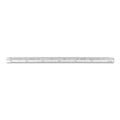 Alumicolor Aluminum Architect Metric Pocket Scale, 15CM, Silver (Pack of 2) - color: Silver, size: 1 Count (Pack of 2), style: Architecht METRIC